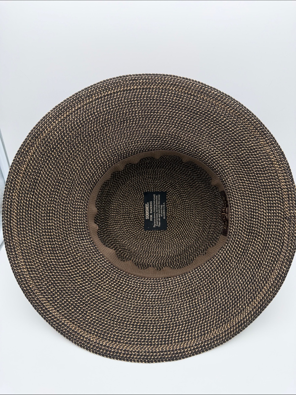 Eric Javits Hampton Squishee Straw Packable Rollable Hat UPF 50+ 4.5” Brim Span - Picture 12 of 16